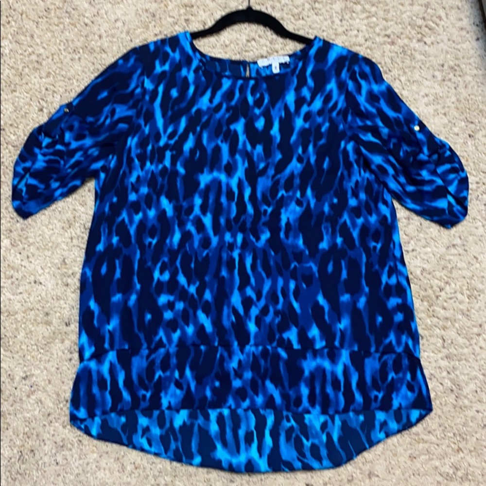 Chaus Short Sleeve Tunic Blouse